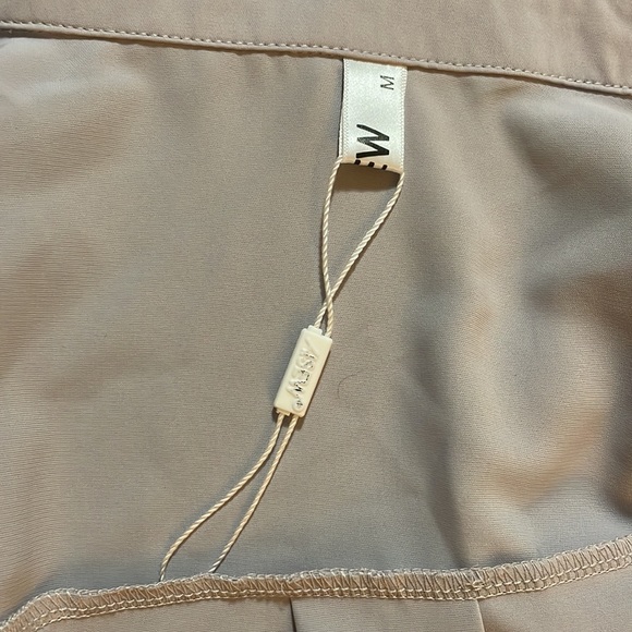 AISEW long sleeves, button, front shirt, and light mauve color, EUC - Picture 7 of 8